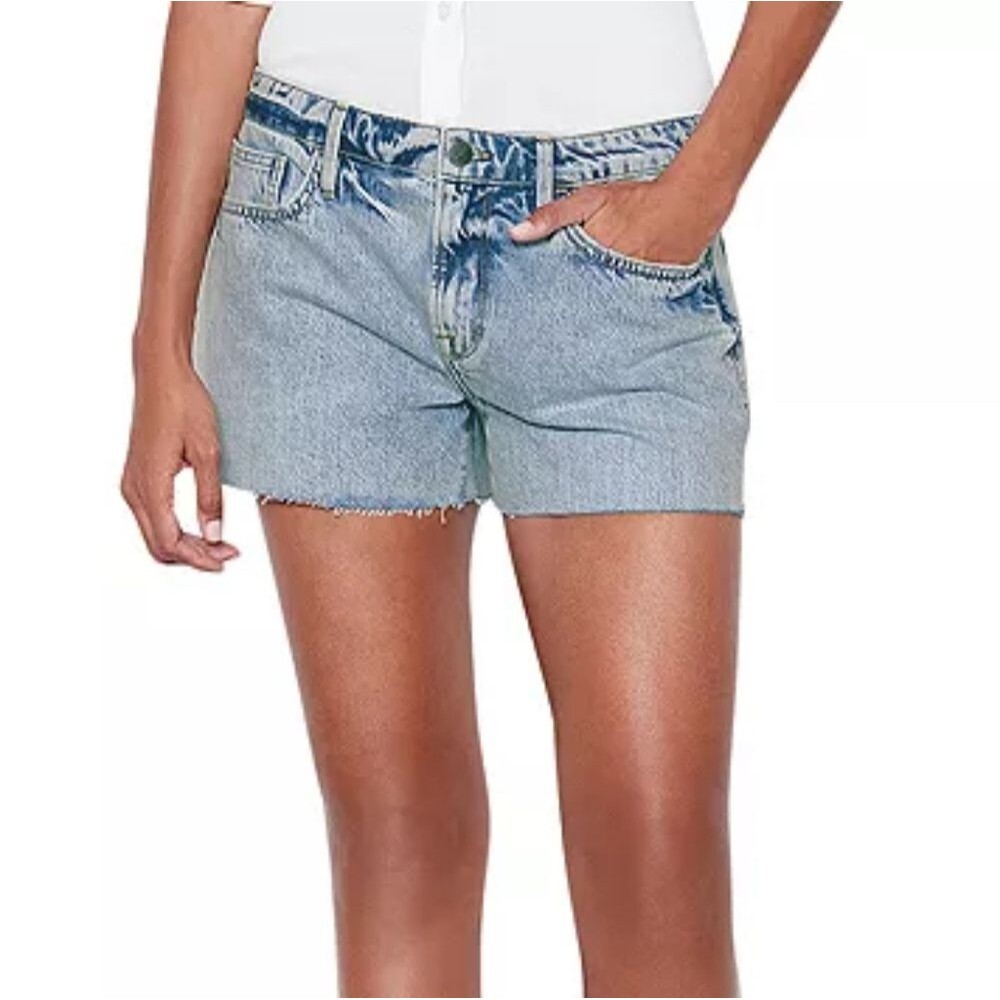 Frame Le Grand Garcon Denim Cutoff Shorts Women's Size 28 NWT 100% Cotton
